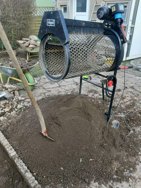 Rollsieb - Gartensieb - Siebtrommel - Trommelsieb mieten