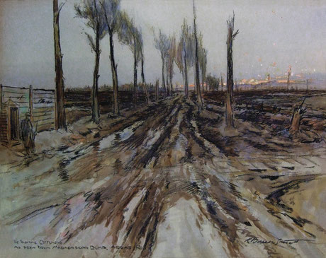 Borlase Smart  'The Somme Offensive, as seen from the Madagascar Dump, Arras Road' (Imperial War Museum)