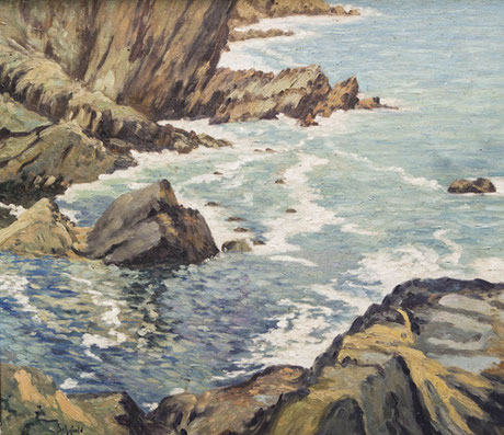 Elmer Schofield  'A Cornish Cove - Polperro'