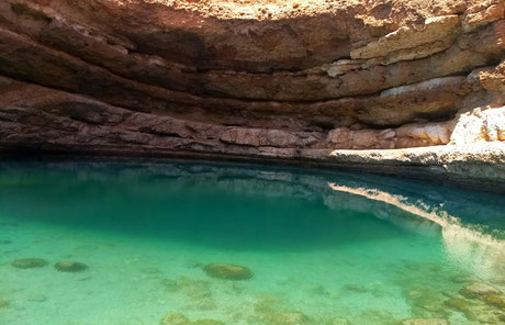 Bimmah Sinkhole, near muscat, Oman
