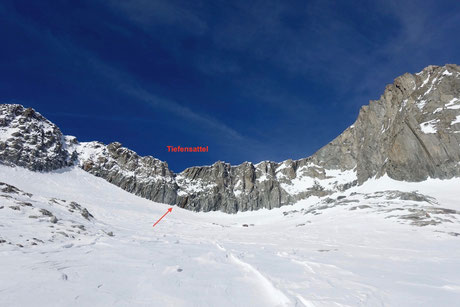 Skitour, Schweiz, Tiefenstock, Tiefensattel, Klettersteig, Galenstock, Chli Bielenhorn, Furka, Realp, Albert-Heim-Hütte, Hotel Tiefenbach, Tagestour, Tagesskitour, Tiefenstock an einem Tag, Gotthard, Andermatt