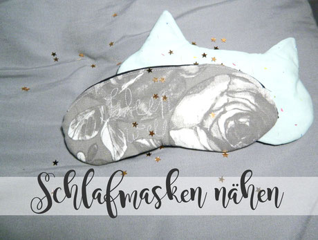 Schlafmaske Nähen Katzenöhrchen Katze Süß schön Geschenk