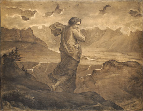 ꧁ Louis Janmot, Le Poème de l'Âme, Le Doute, milieu XIXe s. ꧂