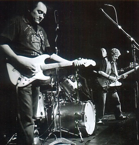 Werner Dannemann im Jahr 2007 im Stuttgarter "Laboratorium" mit Pete Haycock von der Climax Blues Band. Foto: Archiv Dannemann