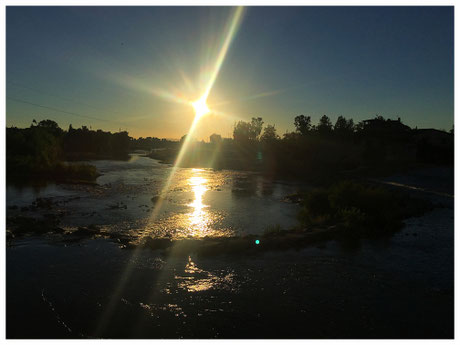 Arno Sonnenuntergang Hotel Mulino de Firenzi Top Hotel Florenz Geheimtipp