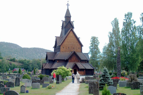 Die Stabkirche von Heddal, die älteste und am besten erhaltene Stabkirche Norwegens