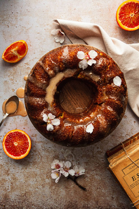 gâteau moelleux aux oranges sanguines