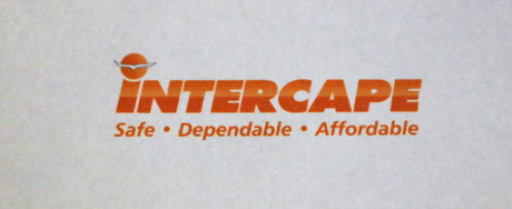 Logo of the Intercape Bus Organization in South Africa: I travelled from Johannesburg to Graaff-Reinet