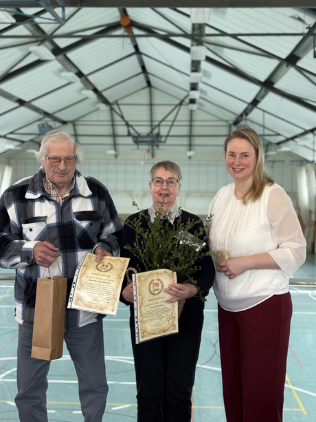 V. l. n. r.: Hans-Otto Worrach, Ursel Hoffman, Sabine Janthur