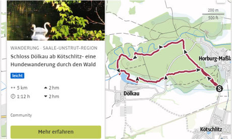 Hundewanderung, Schloss Dölkau, Kötschlitz, Horburg-Maßlau