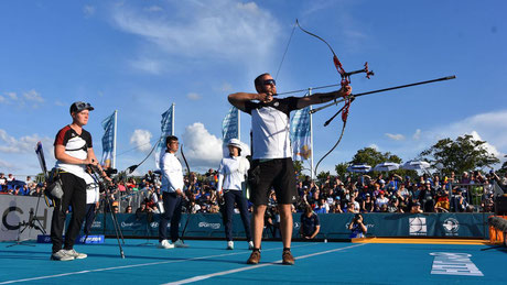 Foto: Eckhard Frerichs / Michelle Kroppen und Florian Unruh lieferten den Südkoreanern ein packendes Goldfinale.