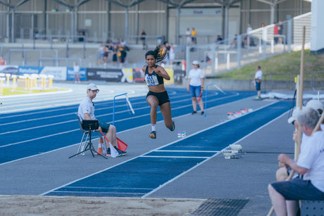 Pauline Ngangoua belegte Platz 12 im Dreisprung (Foto: Marcel Schwering)