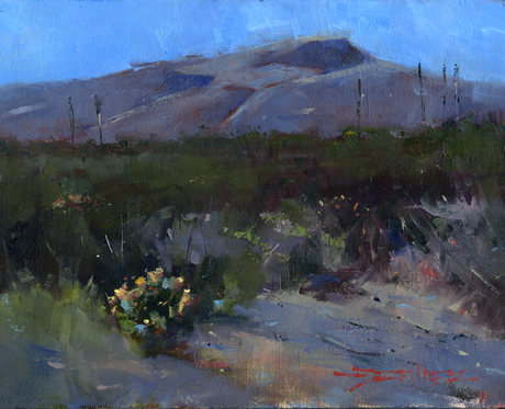 Paint Gap Hills - 8x10-inch oil on canvas panel.