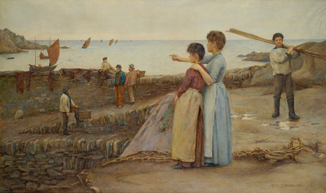 Henry Meynell Rheam 'On the Lookout, Polperro' (Lytham St Annes Town Council)