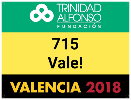 Meine Startnummer für die World Half Marathon Championships am 24.April in Valencia. Vale!