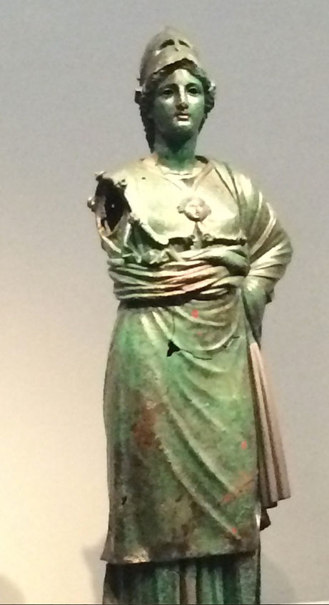 Bronze and copper statue of Athena:  Innovations From a Distant Time