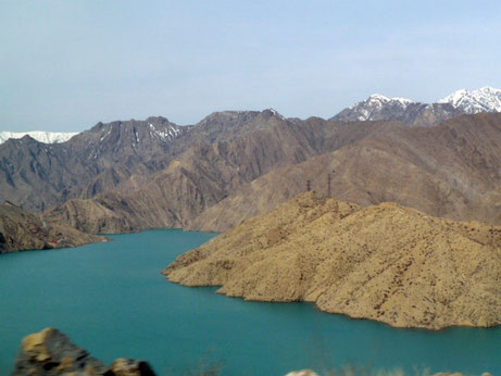 Naryn downstream from Toktogul, Kyrgyzstan