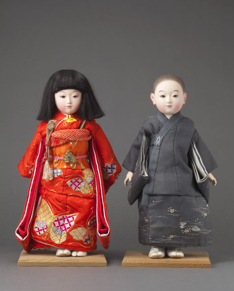 貴重 昭和初期人間国宝 平田郷陽 作 市松人形「面持」 人形:16cm 貴重 昭和初期人間国宝 平田郷陽 作 市松人形「面持」 人形:16cm
