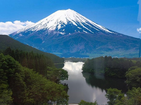 絶景を観てもらえないと悔しがる馬来さんのために富士山を嵌めこみました