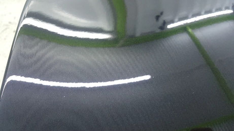 花粉シミ除去９９６ターボ塗装のシミ改善 リアウイング