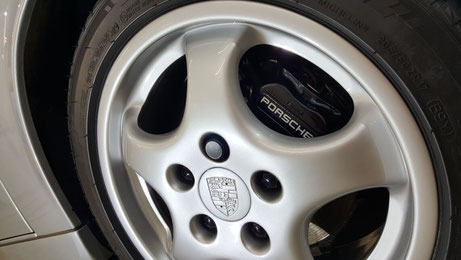 ポルシェ964のホイールコーティング完成