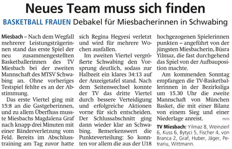 Bericht im Miesbacher Merkur am 21. Oktober 2021 - Zum Vergrößern klicken