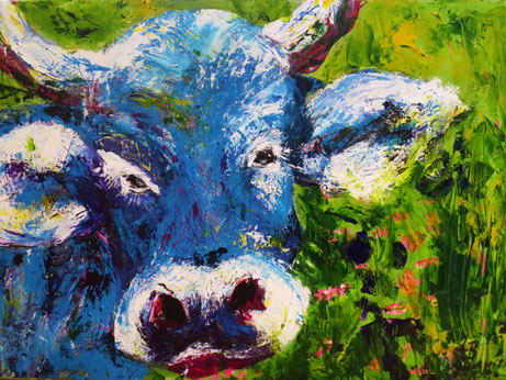 ohne Titel , Acryl , 50x70 cm ,  BNr.301, in Privatbesitz