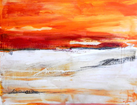 abstraktes Bild orange