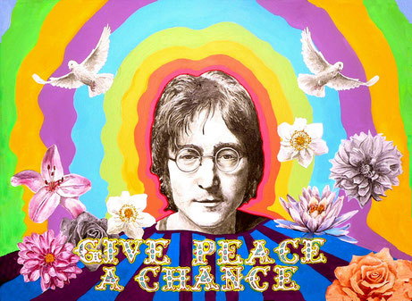 John Lennon und Flower Power