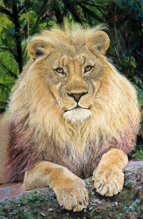 "Mbali" Pastell, SOLD