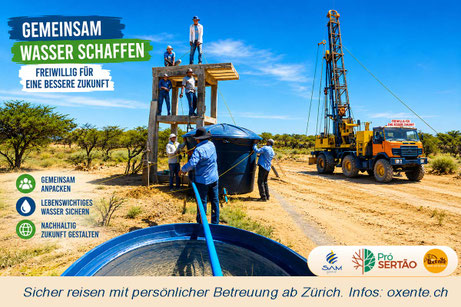 Freiwilligenarbeit Brasilien - Brunnenbohrung im Sertao