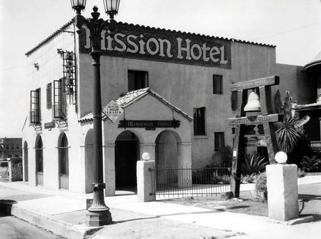 Mission Hotel : 1750 N  CAHUENGA BLVD., HOLLYWOOD, CA. Just north of Hollywood Blvd.