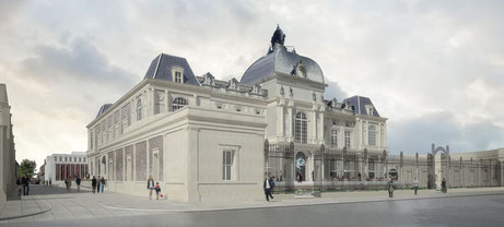 Vue du Musée de Picardie, rue de la République, après rénovation © Equipe Frenak et Jullien, Architectes, Paris