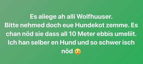 (Screenshot Facebook-Gruppe «Du bisch vo Bubikon/Wolfhausen...») 