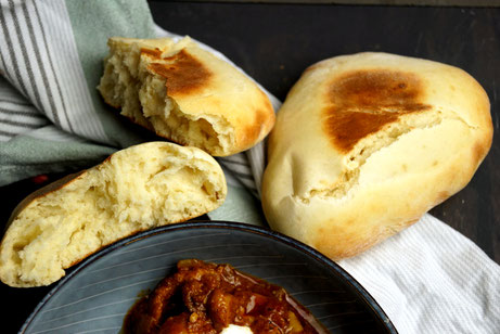 Indisches Fladenbrot Naan