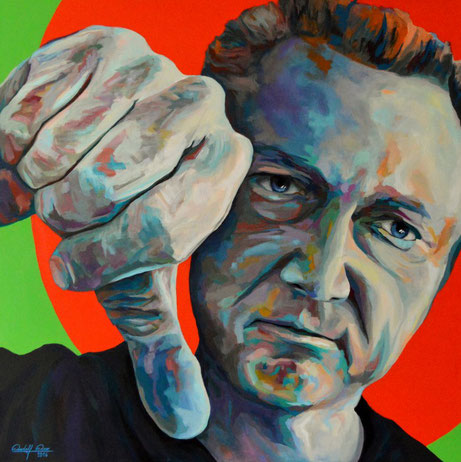 Portrait painting on canvas.