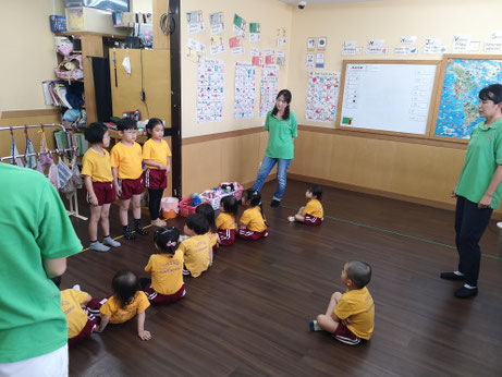 A picture of the class leader and helpers