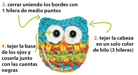 Cómo tejer un búho marcador de libros a crochet (crochet bookmark owl tutorial)