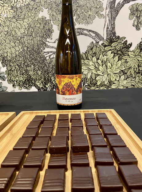 dégustation domaine deiss accord ganache yuzu