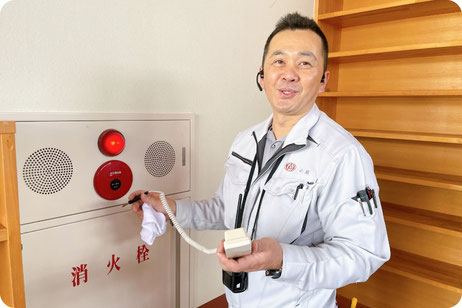 新潟市の消防設備士【写真】