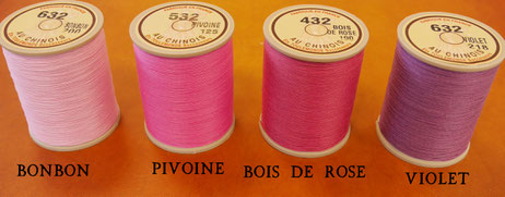 Comparaison fil au chinois rose