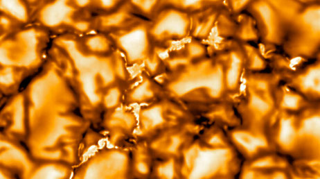 Cellules de convection à la surface du soleil