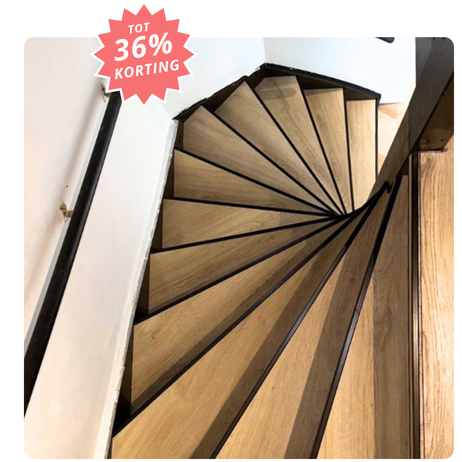 Trap met tapijt bekleden door expert-aan-huis