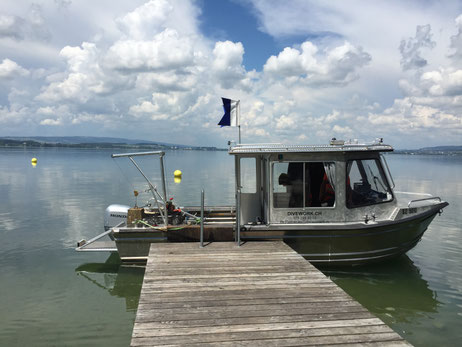 Mit unserem Arbeits Boot können wir bis 4t heben