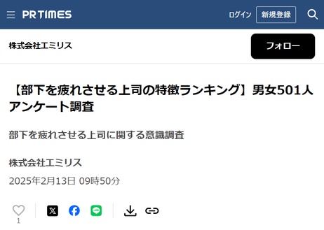 部下を疲れさせる上司の特徴ランキング