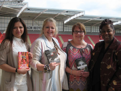 From left we are: Sufiya Ahmed, Kate O'Hearn, me, and Dorothy Smith (Director of Schools and Lifelong Learning, Rotherham Metropolitan Borough Council) 