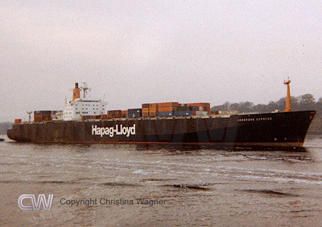 Hapag-lloyd Containerschiff der 3. Generation Hongkong Express