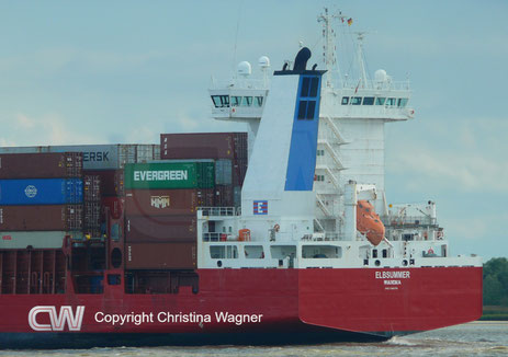 Containerschiff ELBSUMMER, IMO 9386718, Elbdeich Reederei