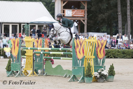 Ciaran Nallon with Rexter d'Or winning the pony GP. Photo FotoTrailer