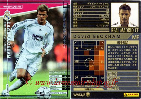 N° WWF4 - David BECKHAM (2006-07, Real Madrid, ESP > Jan à juin 2013, PSG) (World Class WF)